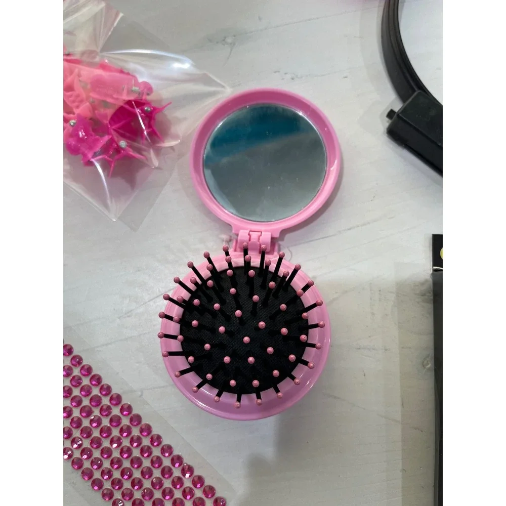 Girls pink Costume Dress Up Tutu Feather Boa Tiara Sunglasses Hair‎ Accessories